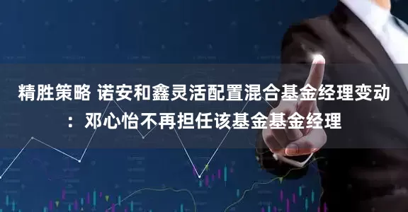 精胜策略 诺安和鑫灵活配置混合基金经理变动：邓心怡不再担任该基金基金经理